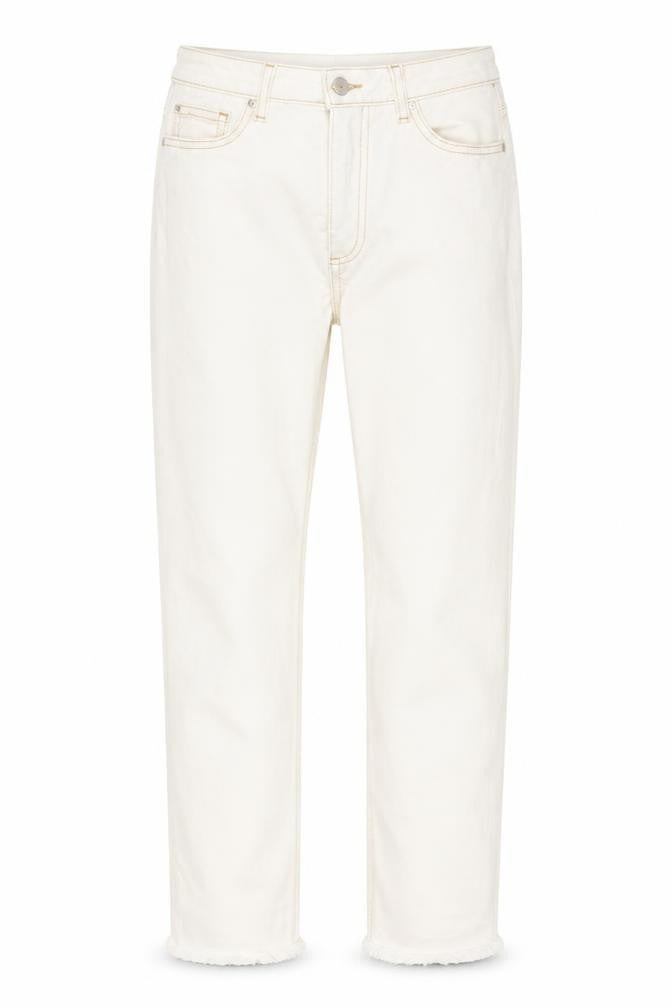 Denim Co. Women's Ivory Straight Jeans Size 6