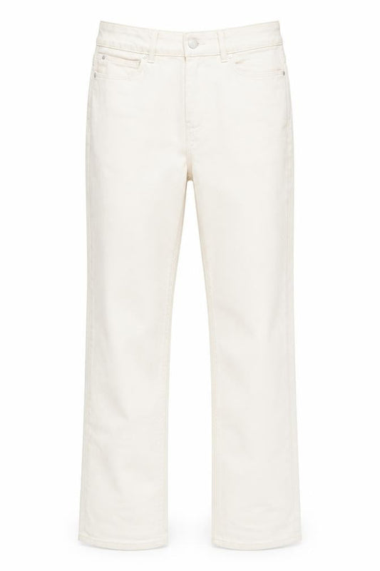 Dunnes Stores Women's Ivory Straight Jeans Size 8