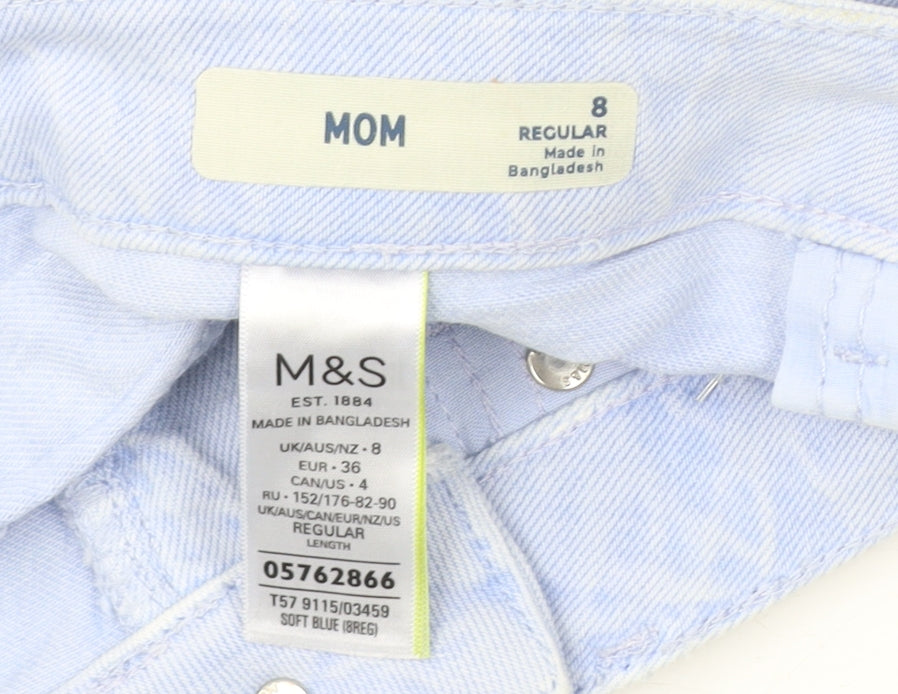 Marks and Spencer Women's Blue Mom Jeans Size 8