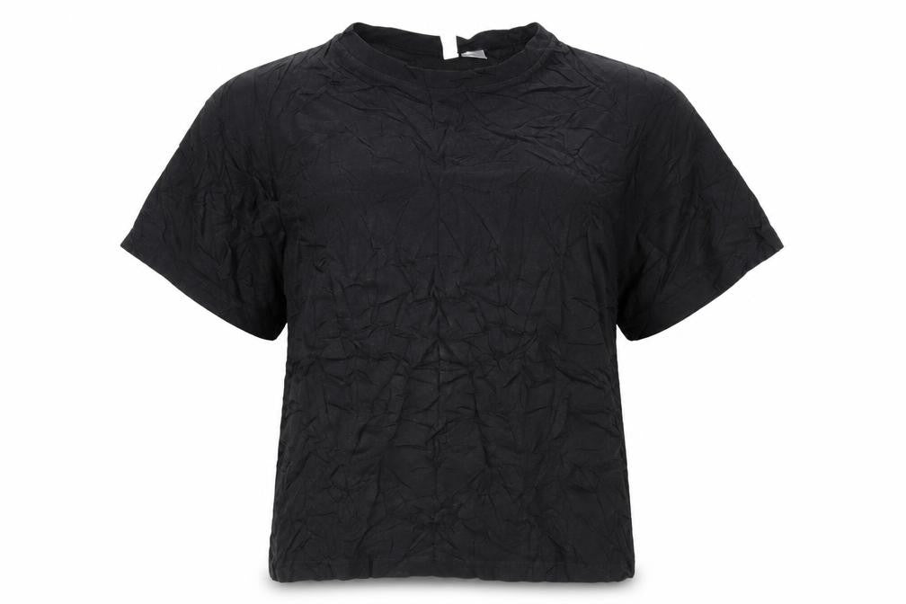 H&M Women's Black Crew Neck T-Shirt Size 12