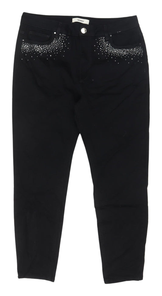 Marks & Spencer Women's Black Skinny Studded Jeans