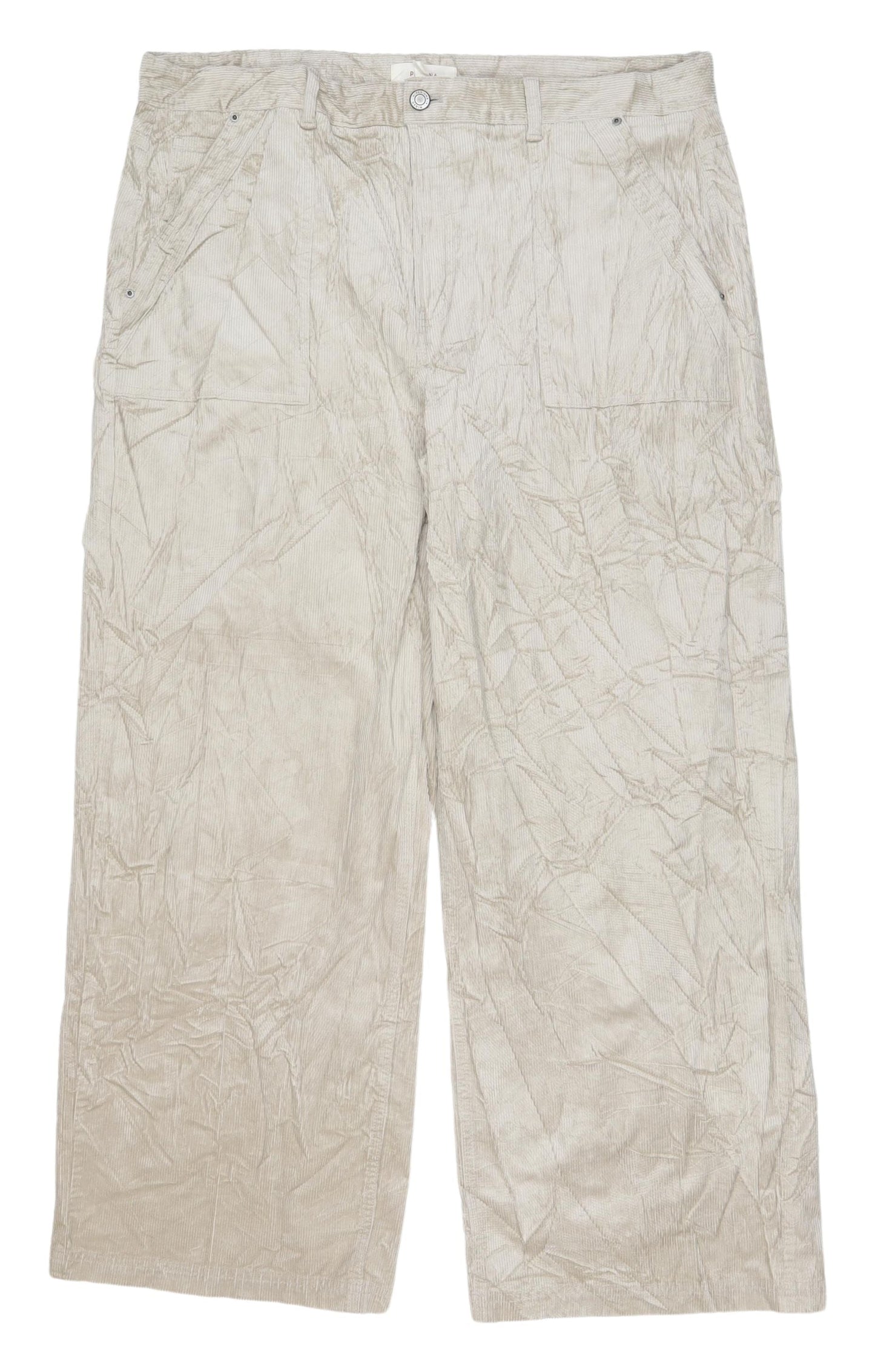 Marks and Spencer Women's Beige Wide-Leg Trousers