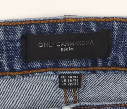 ONLY Womens Carmakoma Blue Denim Jeans Size 26