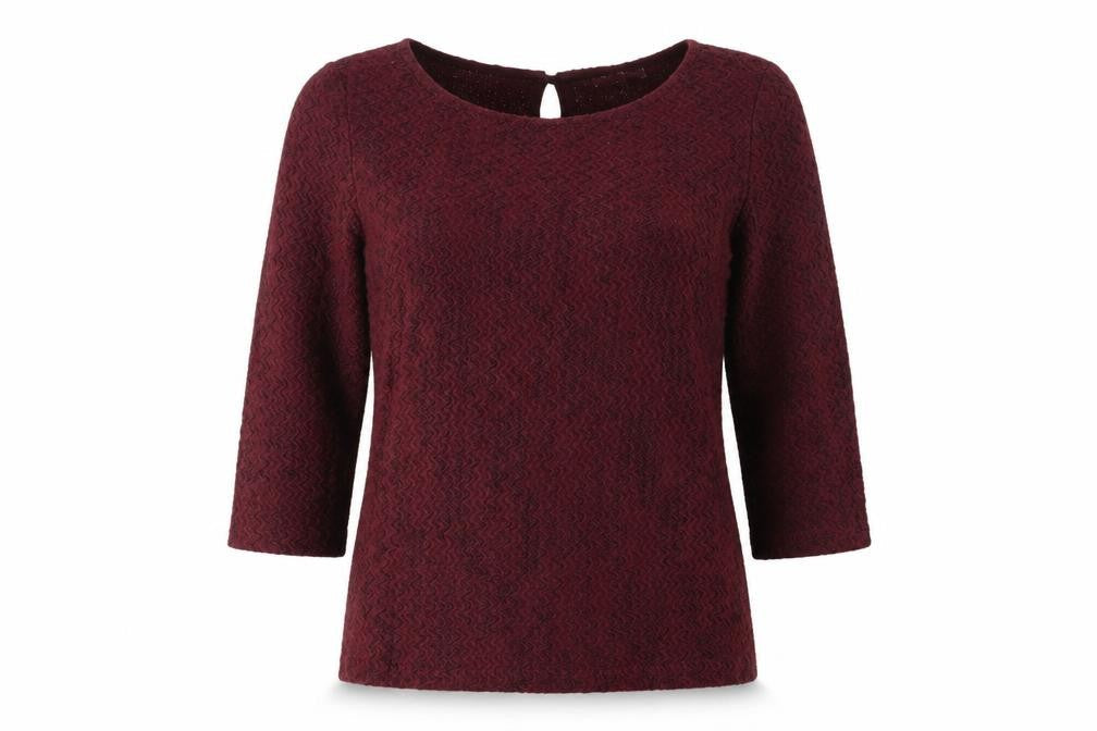 Marks & Spencer Women's Red 3/4 Sleeve Blouse