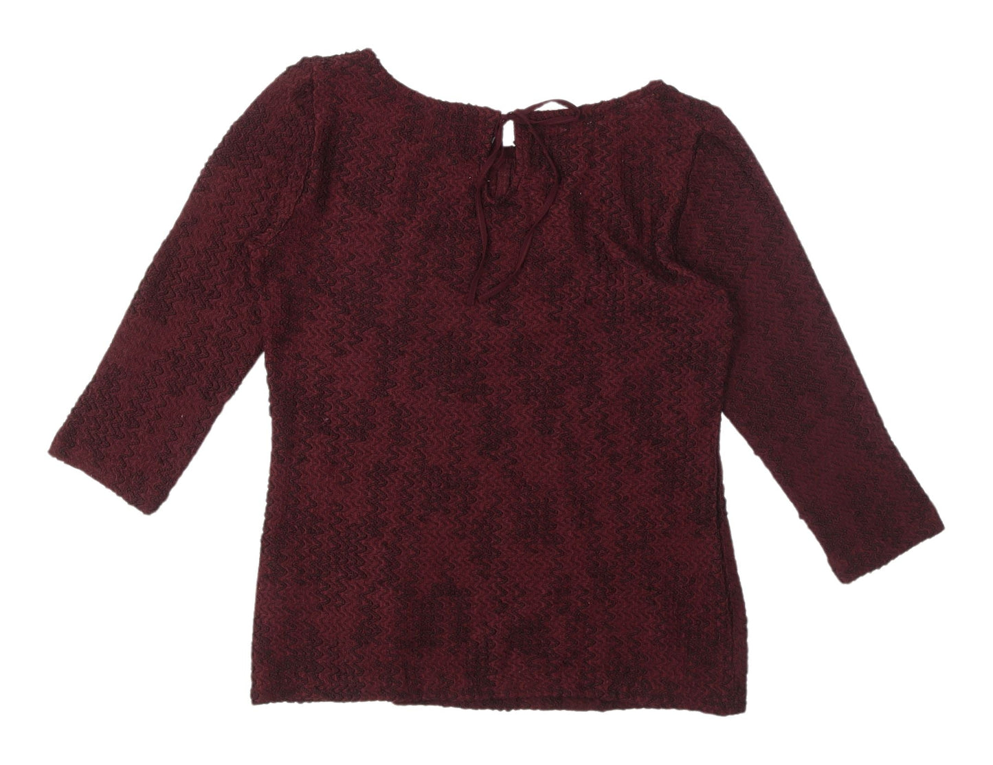 Marks and Spencer Women's Red 3/4 Sleeve Blouse