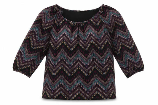 Klass Collection Women's Geometric Blouse M