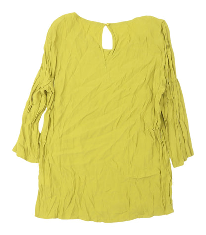 Sisley Women's Green Tunic Blouse Size 16