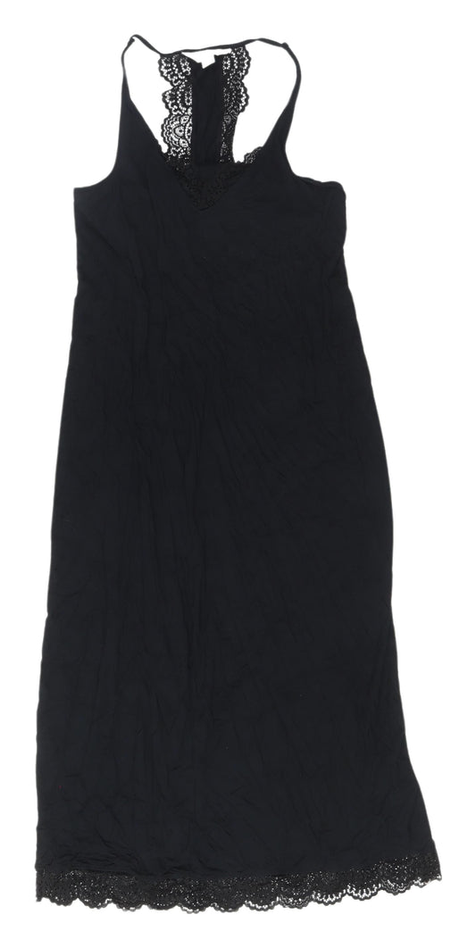 Marks and Spencer Women's Black XS Chemise Dress Lace