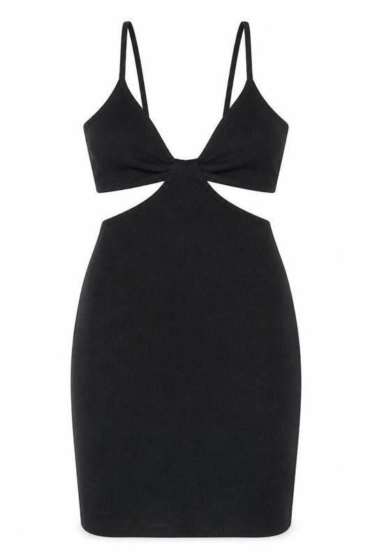 Boohoo Women's Black Slip Mini Dress Size M