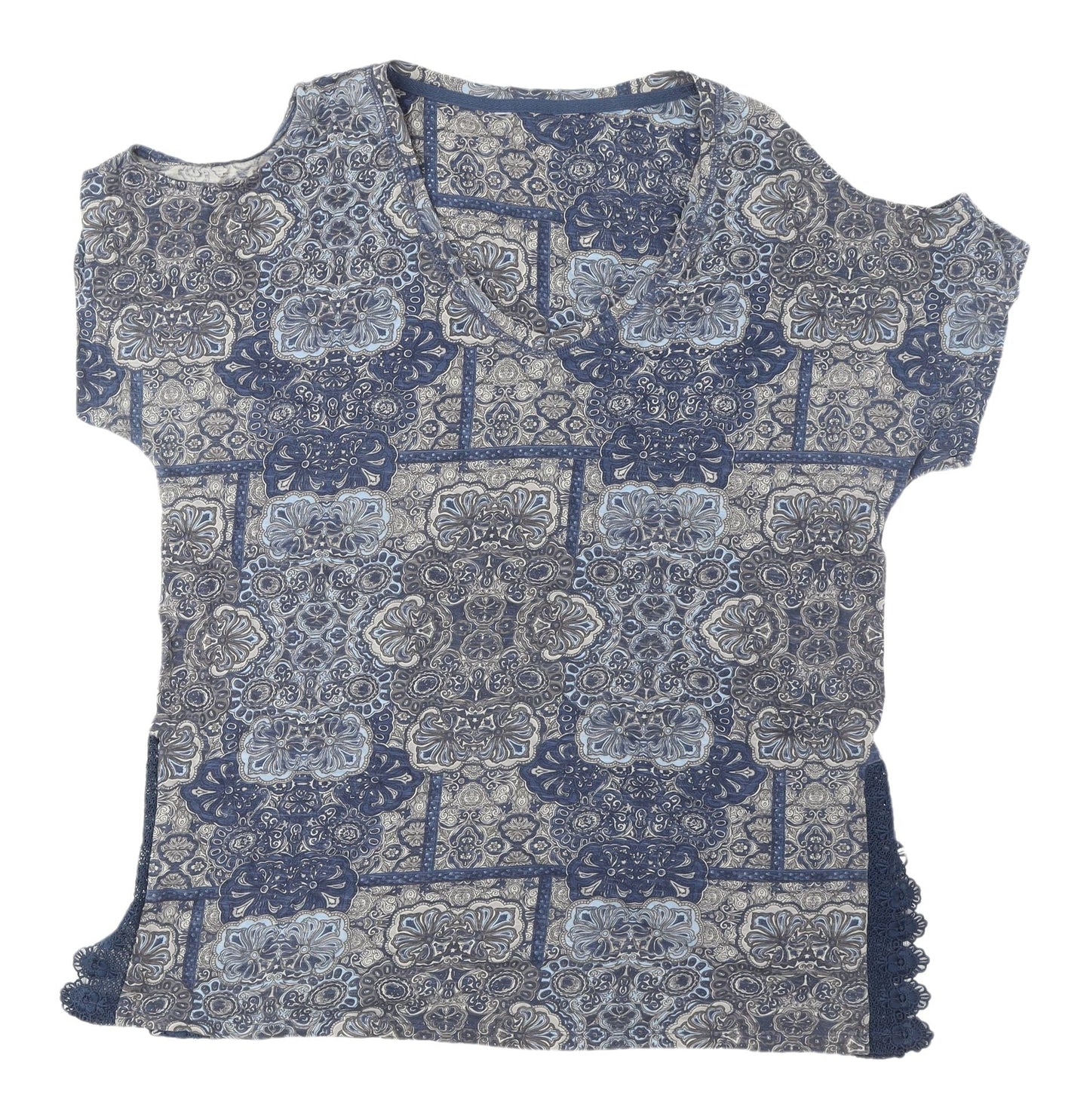 Next Women's Blue Bohemian Tunic - UK 16