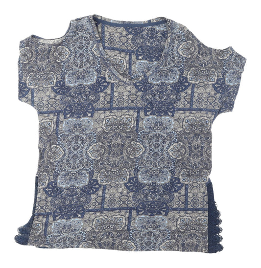 Next Women's Blue Bohemian Tunic - UK 16