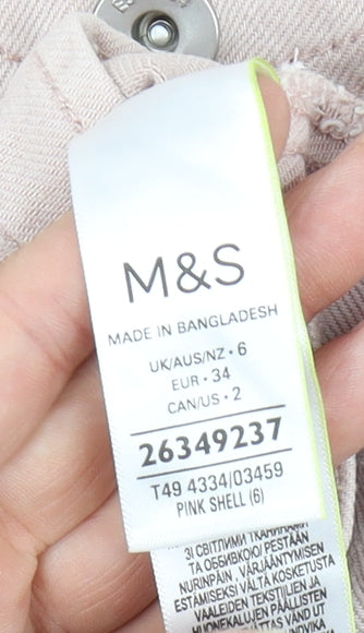 Marks and Spencer Women's Pink Basic Jacket Size 6