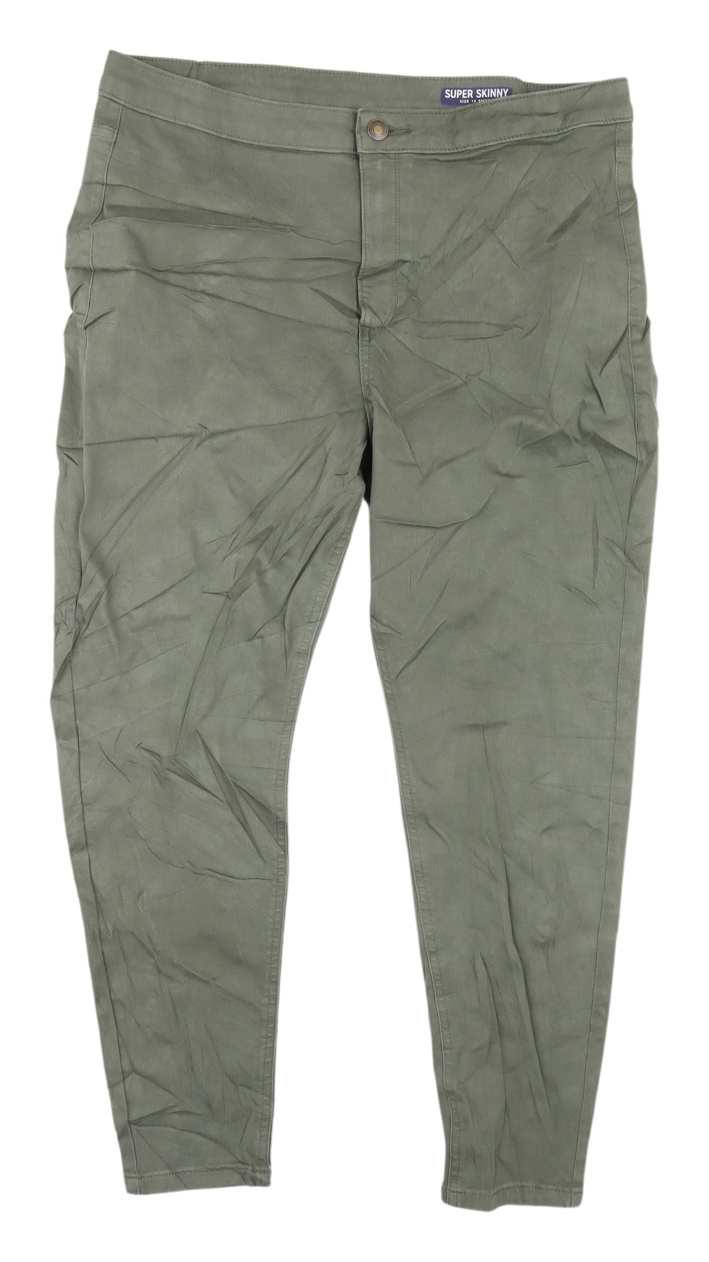 Marks and Spencer Women's Green Skinny Jeans Size 18
