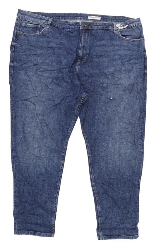 Marks and Spencer Women's Blue Relaxed Jeans Size 6