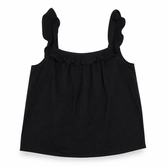 By Very Women's Black Tank Top Size 16 Square Neck Sleeveless
