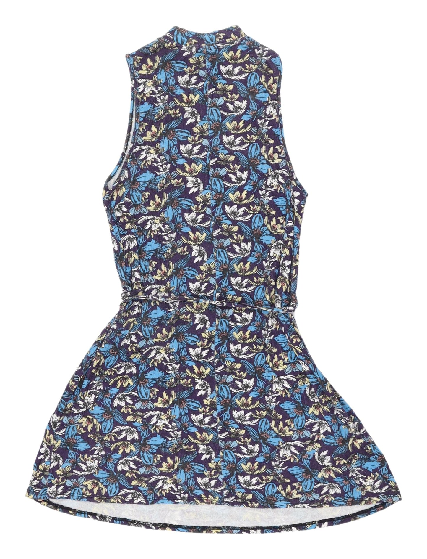 Topshop Women's Multicoloured Floral Tunic Tank, Size 8