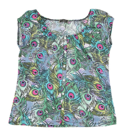 Additional front view of Originals Women's Multicoloured Sleeveless Blouse, size 12