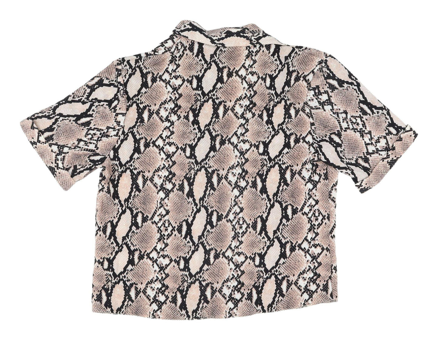 New Look Women's Multicolour Animal Print Blouse Size 14