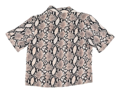 New Look Women's Multicolour Animal Print Blouse Size 14