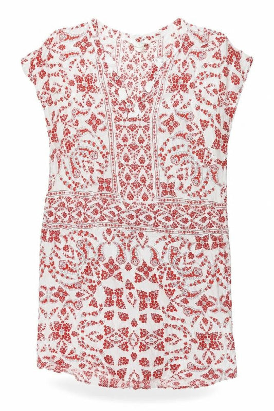 H&M Women's Red Floral Shift Dress, Size 10
