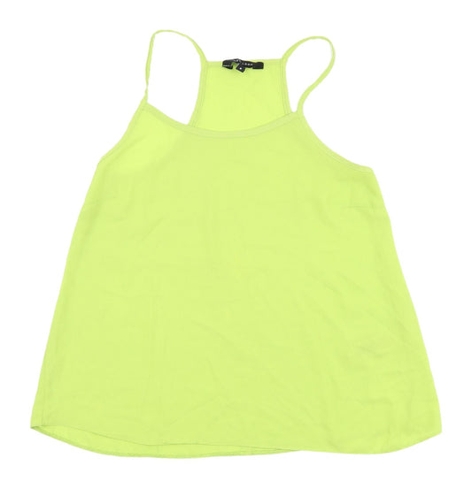 New Look Women's Green Tank Top - Size 8