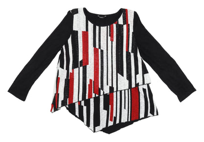 Additional front view of Roman Women's Multicoloured Geometric Blouse, size 12