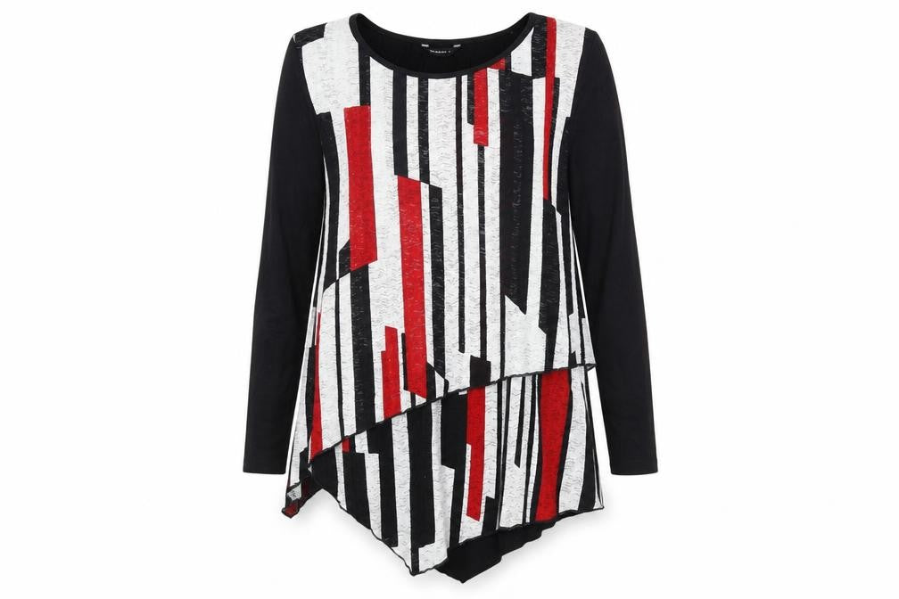 Roman Women's Multicoloured Geometric Blouse, Size 12