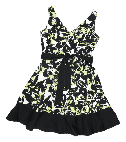 Jessica Howard Women's Multicoloured Fit & Flare Floral Dress