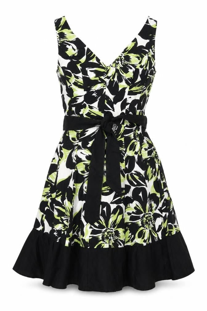 Jessica Howard Women's Multicoloured Fit & Flare Floral Dress