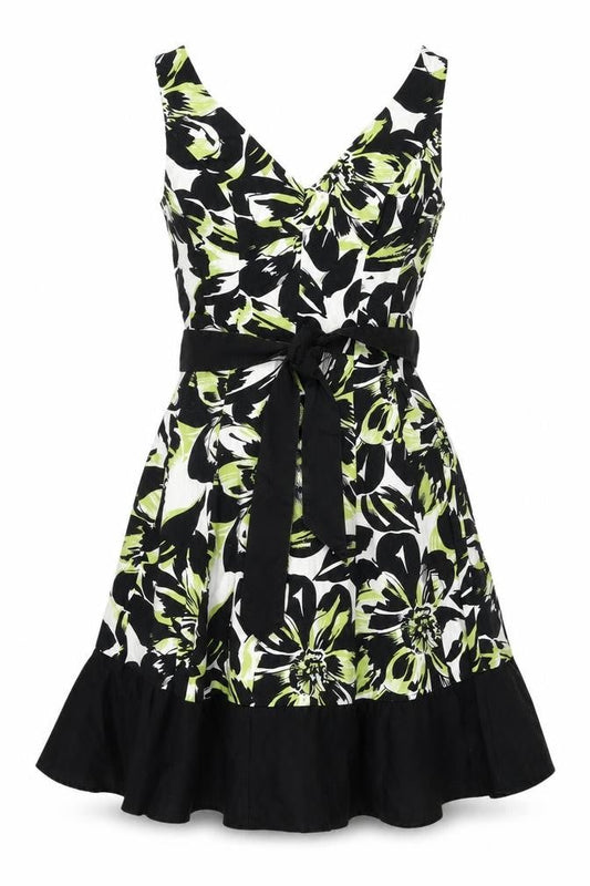 Jessica Howard Women's Multicoloured Fit & Flare Floral Dress