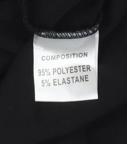 Jeuvre Women's Black Long Sleeve Wrap Blouse UK 16