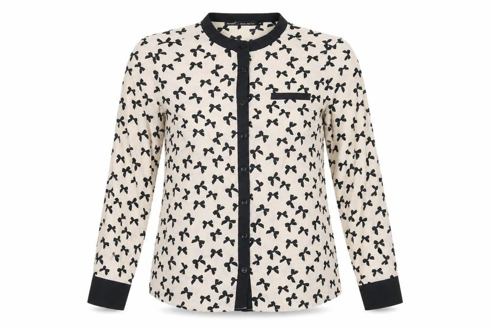 Next Women's Ivory Animal Print Blouse, Size 14, Casual