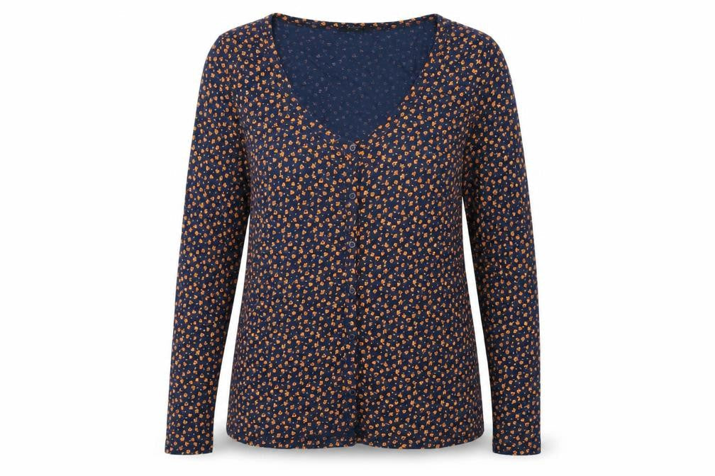 ASOS Women's Blue Floral V-Neck Blouse Size 20