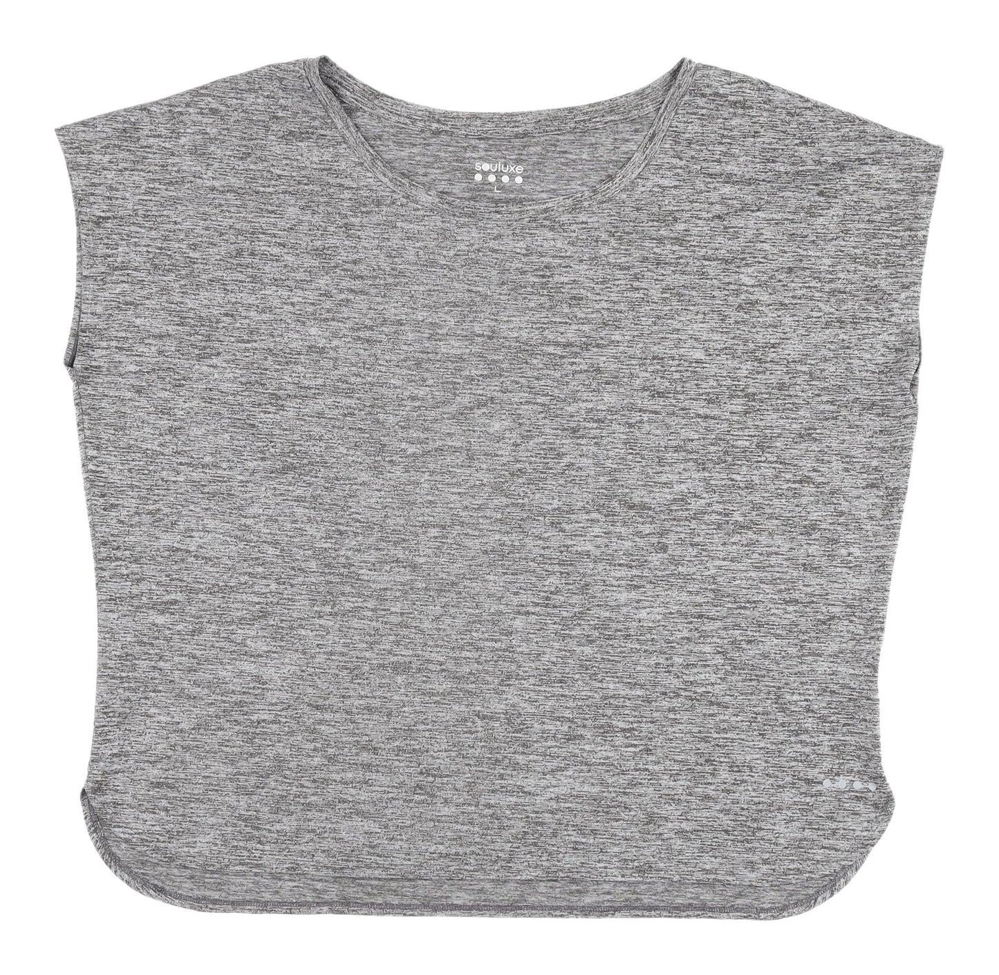 Souluxe Grey Sleeveless T-Shirt, Unisex Adults Size L