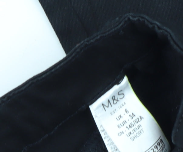 Marks and Spencer Women's Slim Black Jeans, Size 6