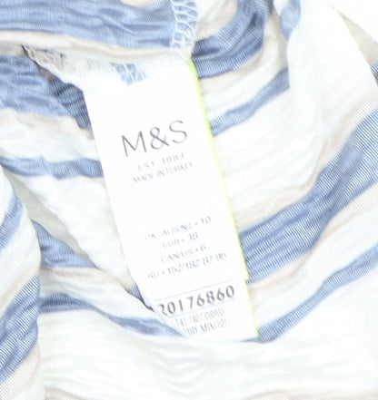 Marks & Spencer Women's Striped Cropped Blouse