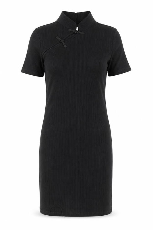DAZY Women's Black High Neck Knit Dress - M