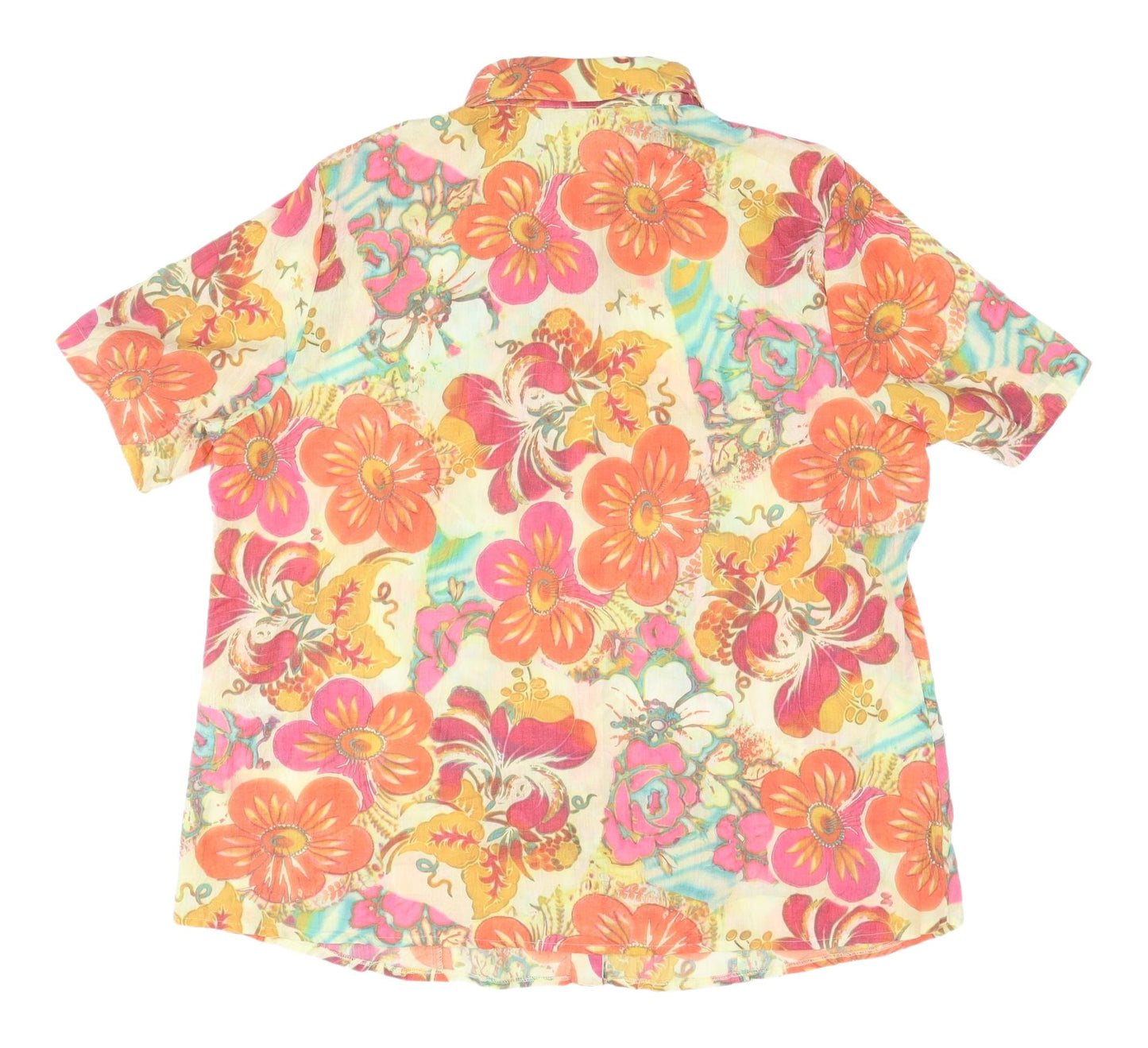 Tendenza Women’s Multicoloured Floral Button-Up Shirt, Size 14