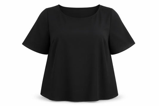 Label Be Women's Black Blouse - Size 14, Casual Essential