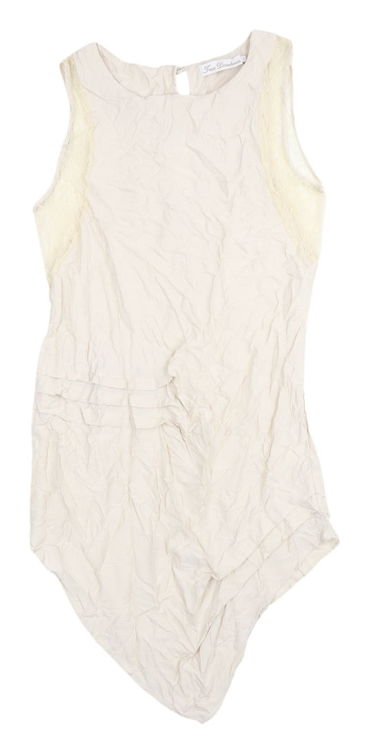 True Decadence Ivory Sleeveless Blouse, Size 12
