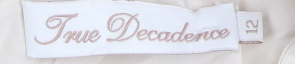 True Decadence Ivory Sleeveless Blouse, Size 12