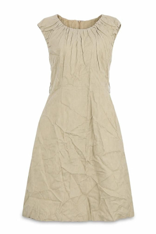 Laura Ashley Women Beige Shift Dress Size 8