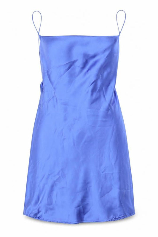 Zara Women's Blue Slip Dress, Size M, Party Wear