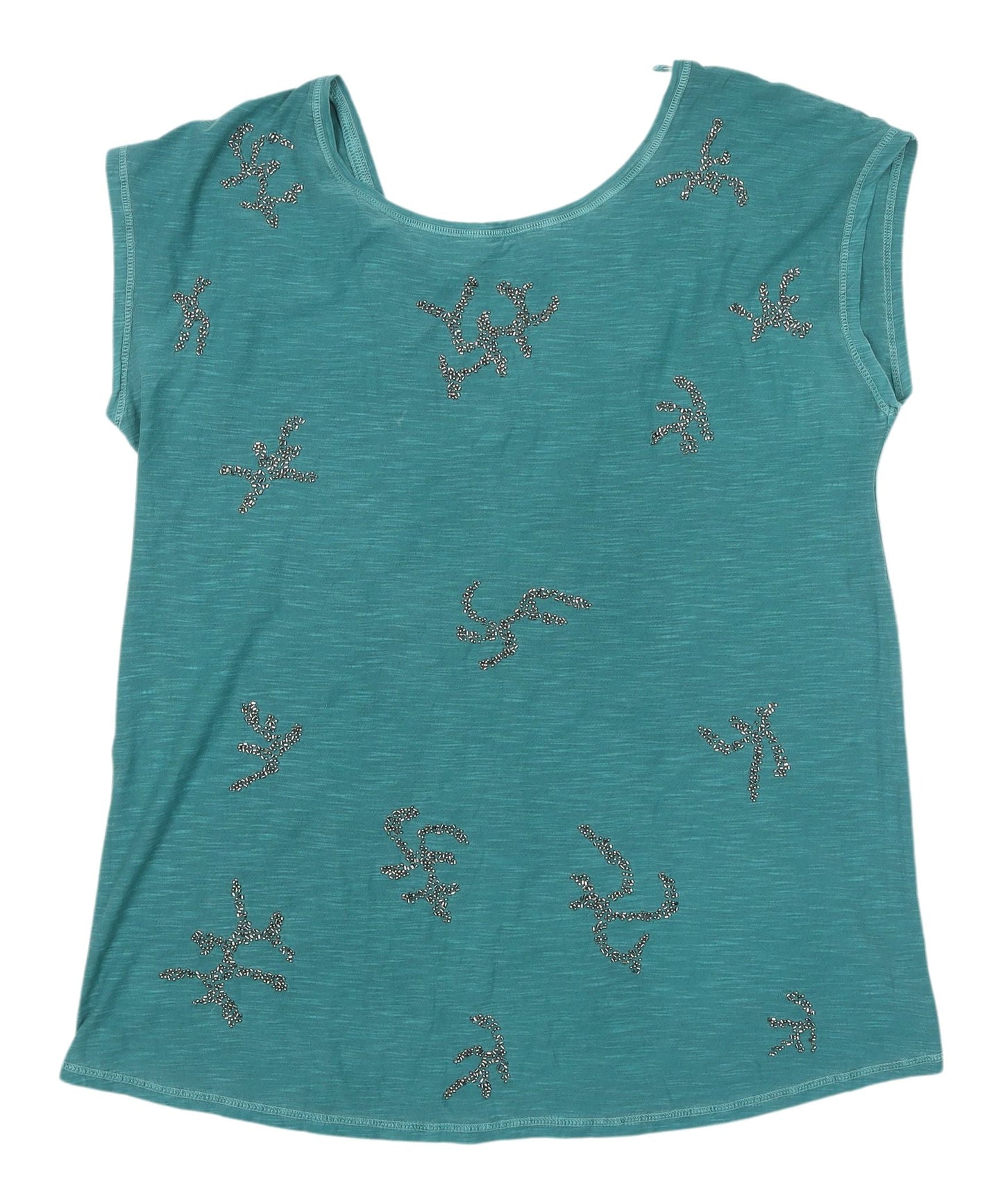 Next Maternity Green Beaded T-Shirt UK 14