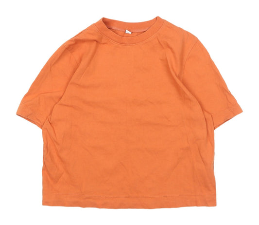 Uniqlo Women's Orange XS Basic T-Shirt, Casual Comfort
