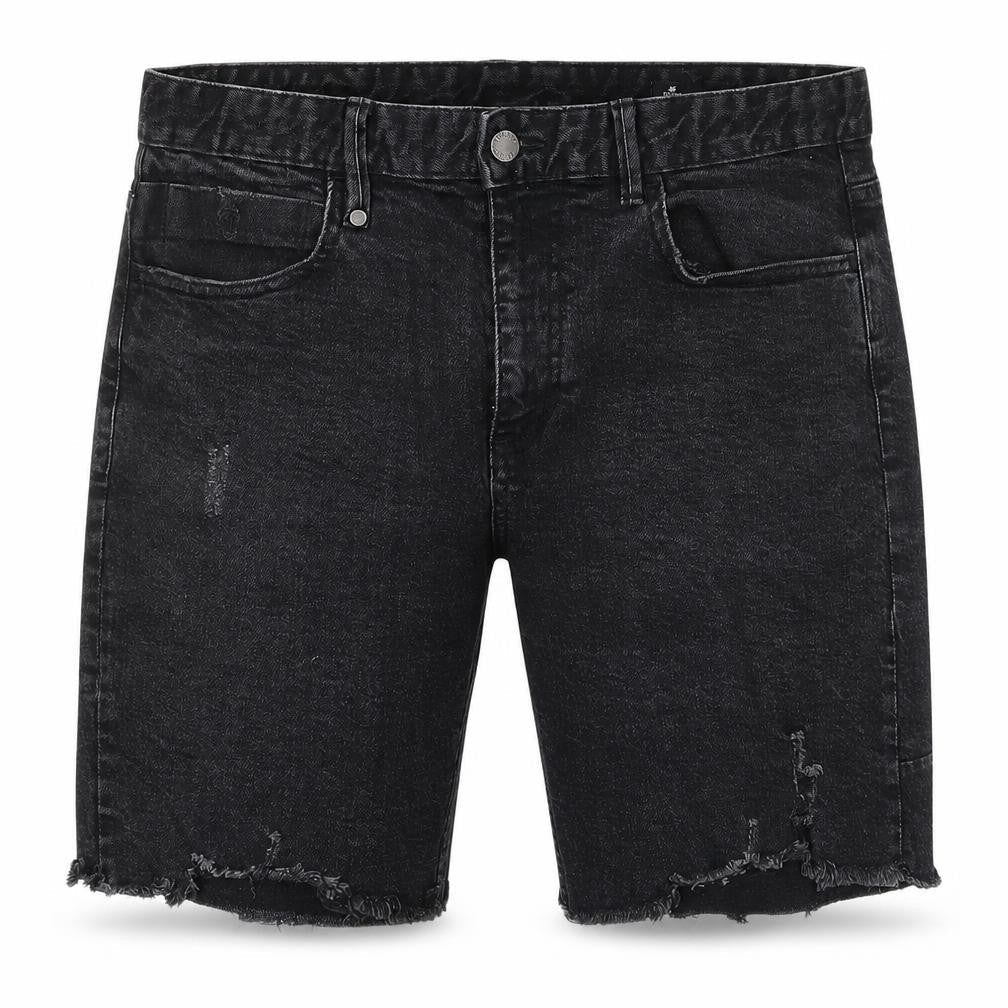 Thrills Men's Black Distressed Chino Shorts 32