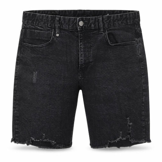 Thrills Men's Black Distressed Chino Shorts 32