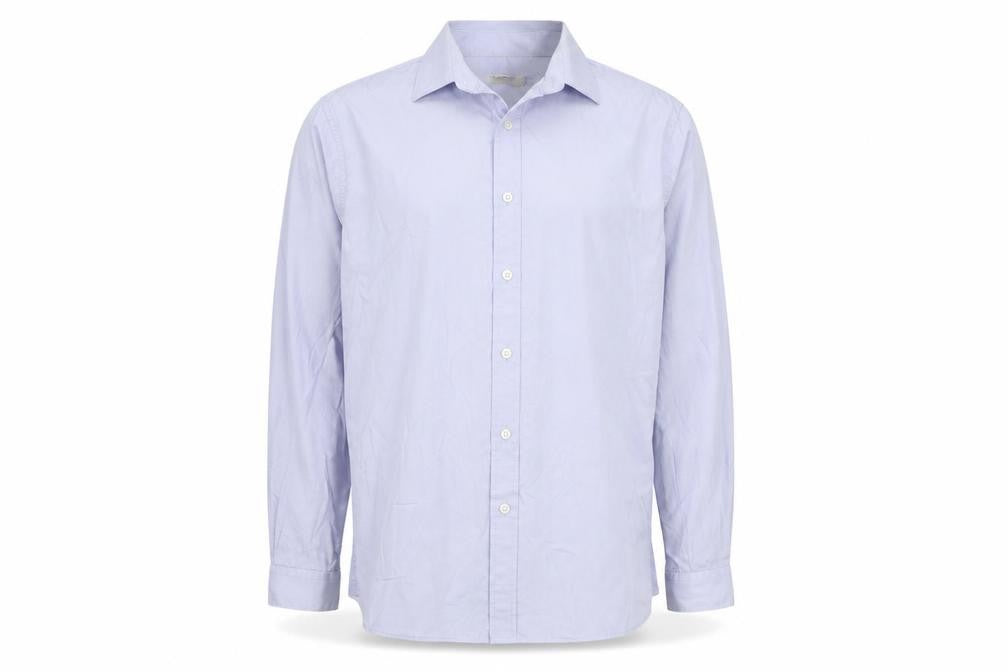 Topman Men's Blue Long Sleeve Button-Up Shirt L