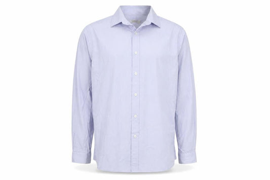 Topman Men's Blue Long Sleeve Button-Up Shirt L