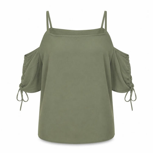 New Look Women's Green Camisole Blouse UK 14